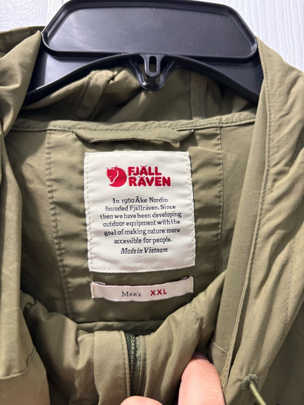 FJALL RAVEN HIGH COAST WIND JACKET 620/GREEN MENS SIZE XXL - Picture 3 of 4
